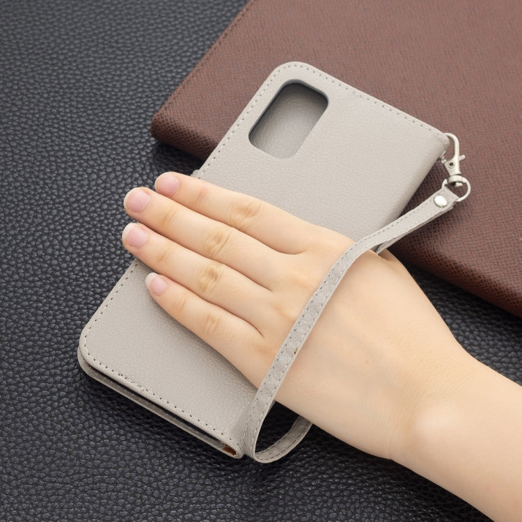 For Xiaomi Poco M3 Pro / Redmi Note 10 5G Litchi Texture Pure Color Horizontal Flip Leather Case with Holder & Card Slots & Wallet & Lanyard(Grey) - Xiaomi Cases by buy2fix | Online Shopping UK | buy2fix
