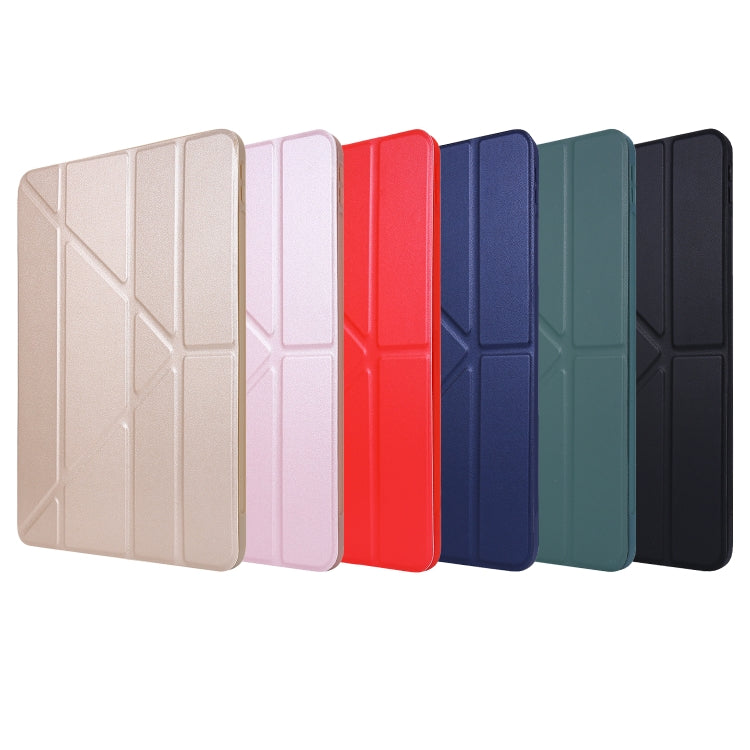 For iPad Pro 11 2022 / 2021 TPU Horizontal Deformation Flip Leather Tablet Case with Holder(Dark Green) - iPad Pro 11 (2022/2021) Cases by buy2fix | Online Shopping UK | buy2fix