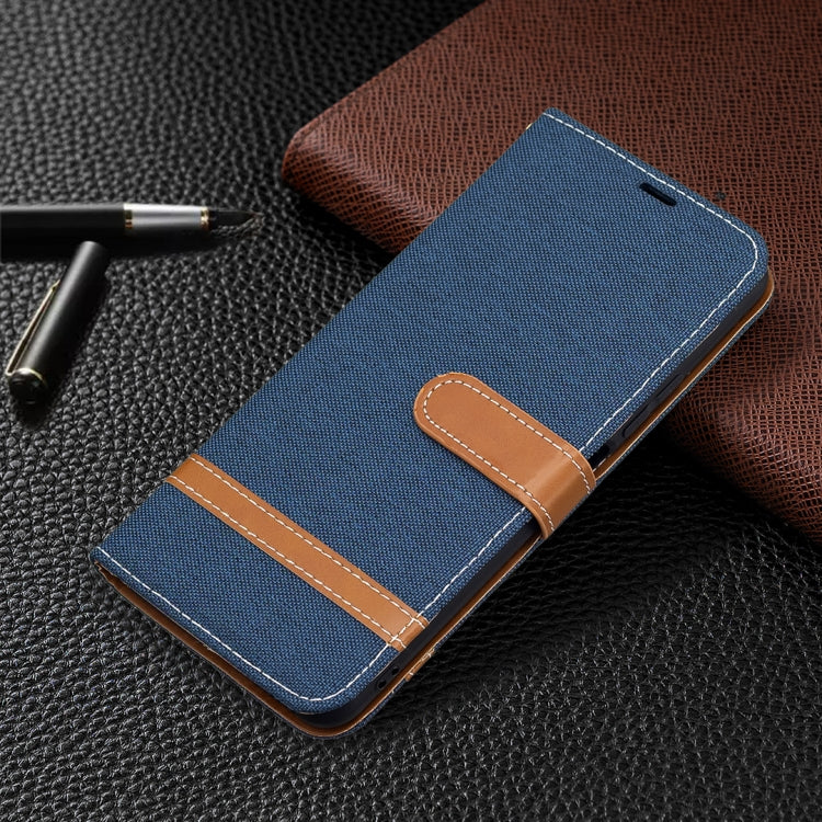 For Xiaomi Mi 11 Lite Color Matching Denim Texture Horizontal Flip Leather Case with Holder & Card Slots & Wallet & Lanyard(Dark Blue) - Xiaomi Cases by buy2fix | Online Shopping UK | buy2fix
