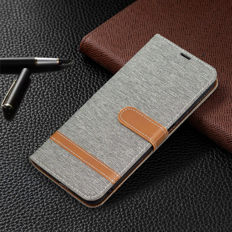 For Xiaomi Poco M3 Pro / Redmi Note 10 5G Color Matching Denim Texture Horizontal Flip Leather Case with Holder & Card Slots & Wallet & Lanyard(Grey) - Xiaomi Cases by buy2fix | Online Shopping UK | buy2fix
