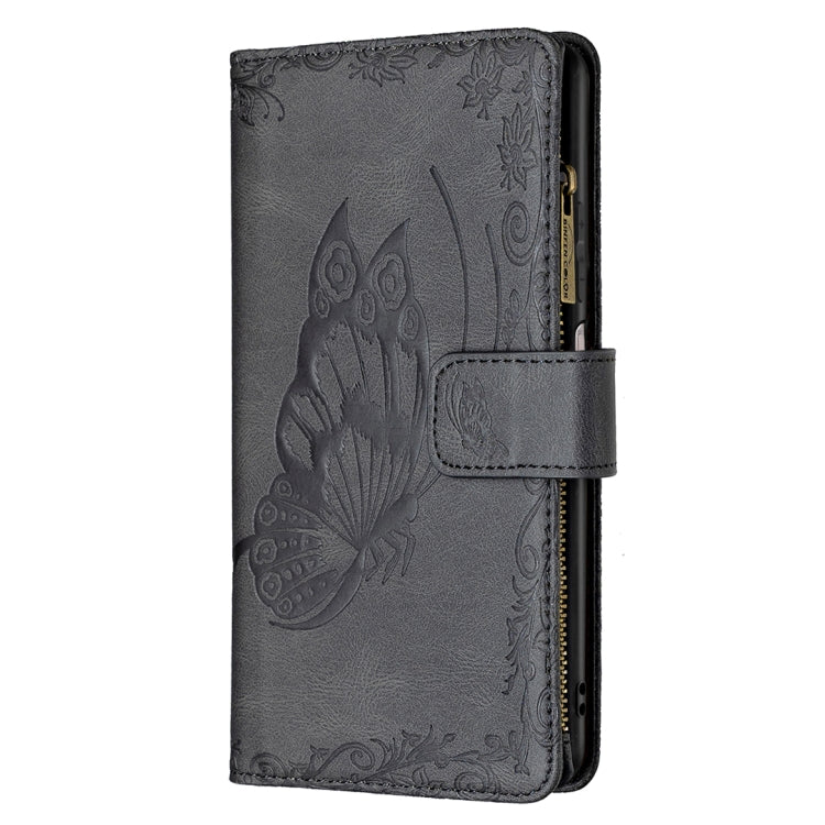 For Xiaomi Poco M3 Pro / Redmi Note 10 5G Flying Butterfly Embossing Pattern Zipper Horizontal Flip Leather Case with Holder & Card Slots & Wallet(Black) - Xiaomi Cases by buy2fix | Online Shopping UK | buy2fix
