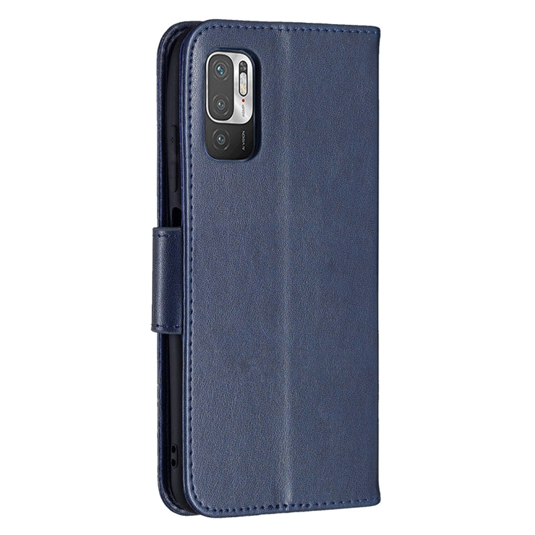 For Xiaomi Poco M3 Pro / Redmi Note 10 5G Embossing Two Butterflies Pattern Horizontal Flip PU Leather Case with Holder & Card Slot & Wallet & Lanyard(Blue) - Xiaomi Cases by buy2fix | Online Shopping UK | buy2fix