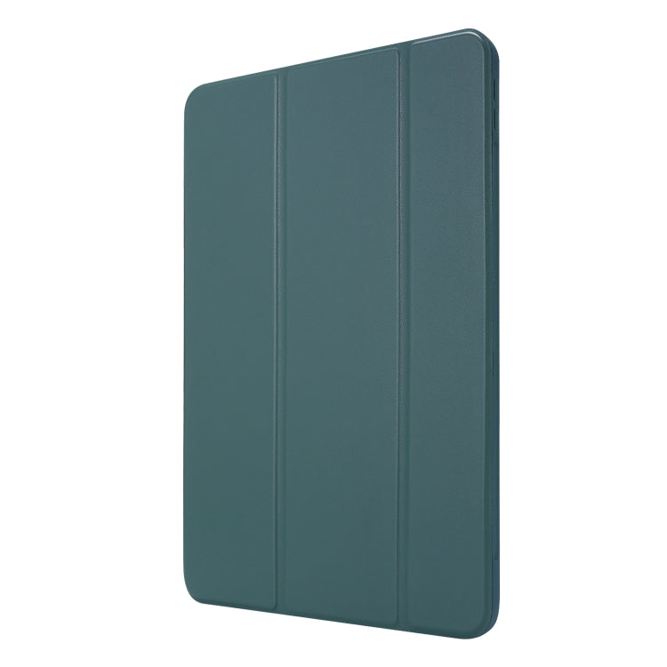 For iPad Pro 11 2022 / 2021 3-folding Horizontal Flip PU Leather + Honeycomb TPU Shockproof Tablet Case with Holder(Dark Green) - iPad Pro 11 (2022/2021) Cases by buy2fix | Online Shopping UK | buy2fix