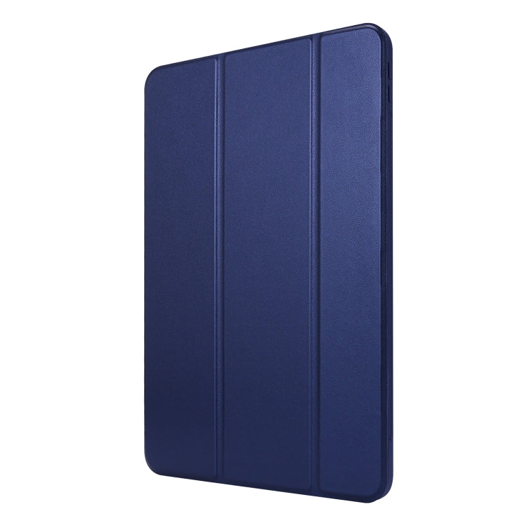 For iPad Pro 11 2022 / 2021 3-folding Horizontal Flip PU Leather + Honeycomb TPU Shockproof Tablet Case with Holder(Navy Blue) - iPad Pro 11 (2022/2021) Cases by buy2fix | Online Shopping UK | buy2fix