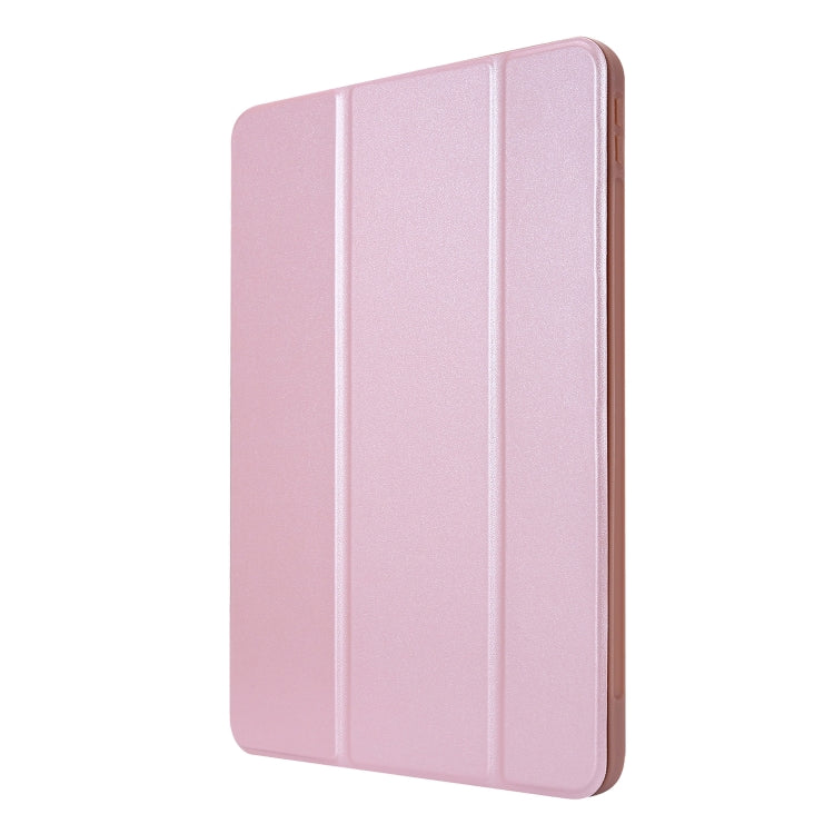 For iPad Pro 11 2022 / 2021 3-folding Horizontal Flip PU Leather + Honeycomb TPU Shockproof Tablet Case with Holder(Rose Gold) - iPad Pro 11 (2022/2021) Cases by buy2fix | Online Shopping UK | buy2fix