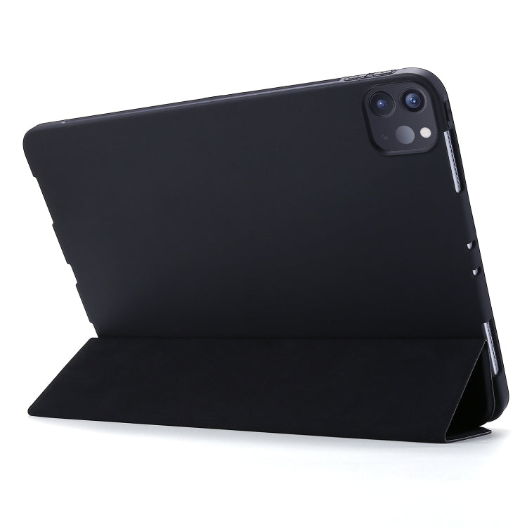 For iPad Pro 11 2022 / 2021 3-folding Horizontal Flip PU Leather + Honeycomb TPU Shockproof Tablet Case with Holder(Navy Blue) - iPad Pro 11 (2022/2021) Cases by buy2fix | Online Shopping UK | buy2fix