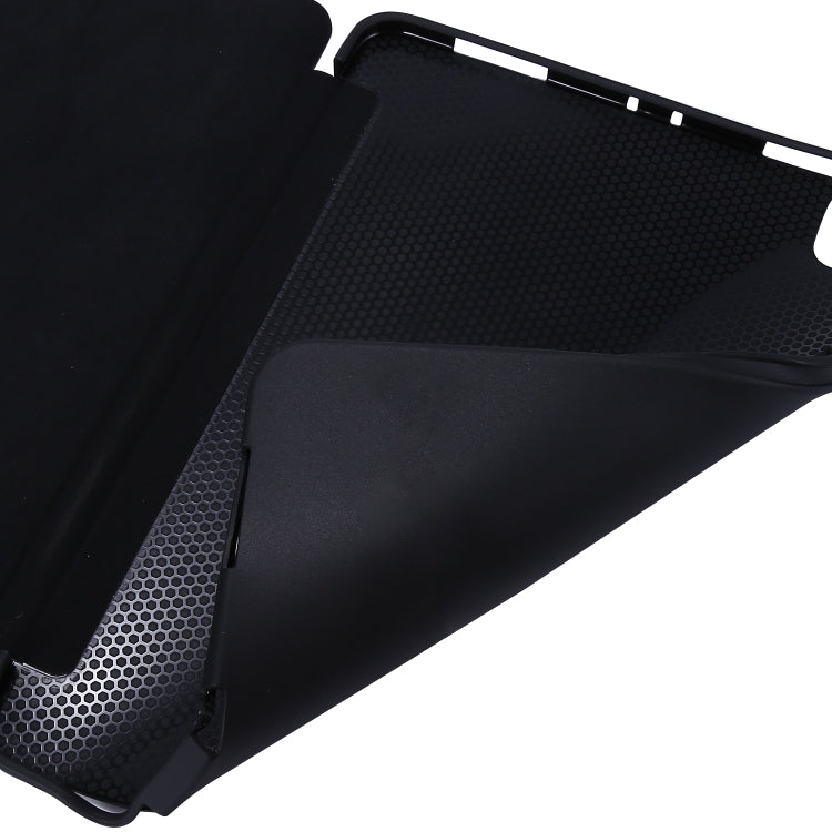 For iPad Pro 11 2022 / 2021 3-folding Horizontal Flip PU Leather + Honeycomb TPU Shockproof Tablet Case with Holder(Navy Blue) - iPad Pro 11 (2022/2021) Cases by buy2fix | Online Shopping UK | buy2fix
