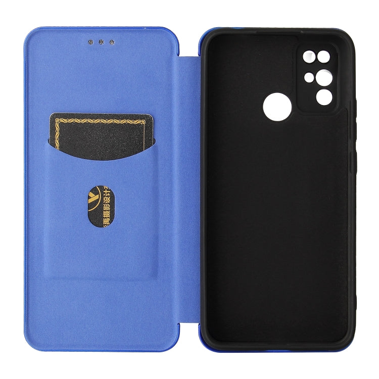 For Doogee X96 Pro Carbon Fiber Texture Horizontal Flip TPU + PC + PU Leather Case with Card Slot(Blue) - More Brand by buy2fix | Online Shopping UK | buy2fix