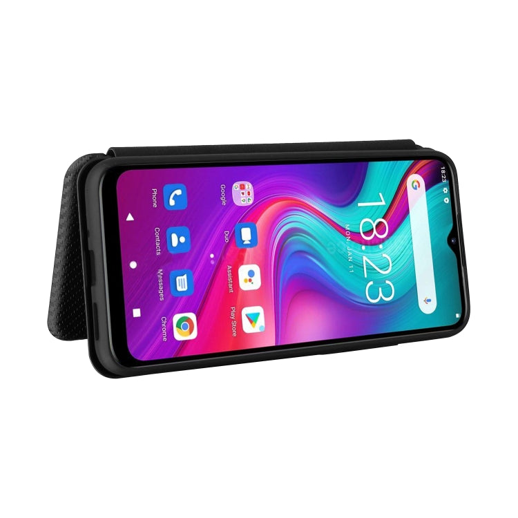 For Doogee X96 Pro Carbon Fiber Texture Horizontal Flip TPU + PC + PU Leather Case with Card Slot(Black) - More Brand by buy2fix | Online Shopping UK | buy2fix