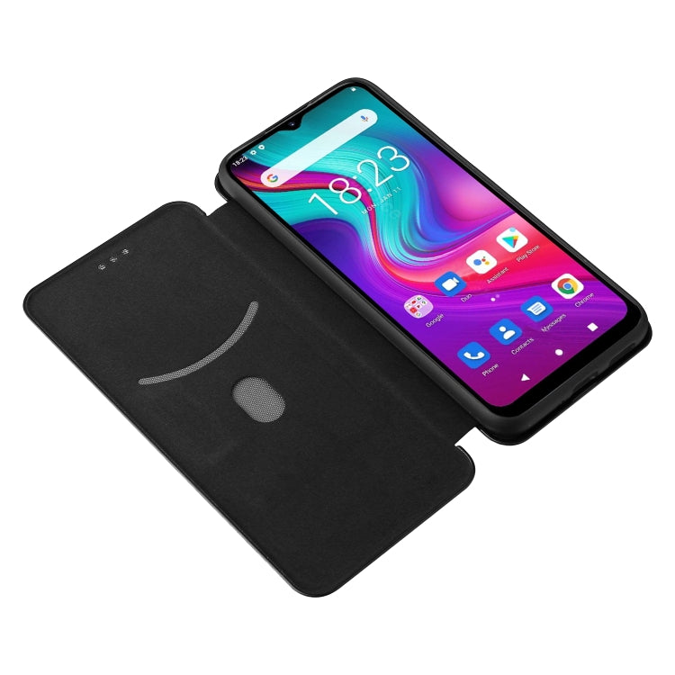 For Doogee X96 Pro Carbon Fiber Texture Horizontal Flip TPU + PC + PU Leather Case with Card Slot(Black) - More Brand by buy2fix | Online Shopping UK | buy2fix