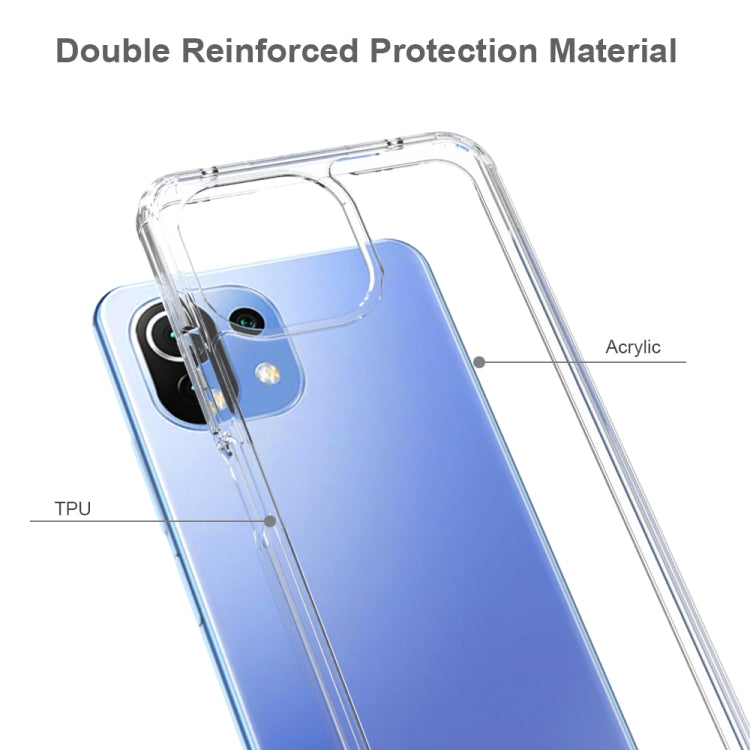For Xiaomi Mi 11 Lite Shockproof Scratchproof TPU + Acrylic Protective Case(Black) - Xiaomi Cases by buy2fix | Online Shopping UK | buy2fix