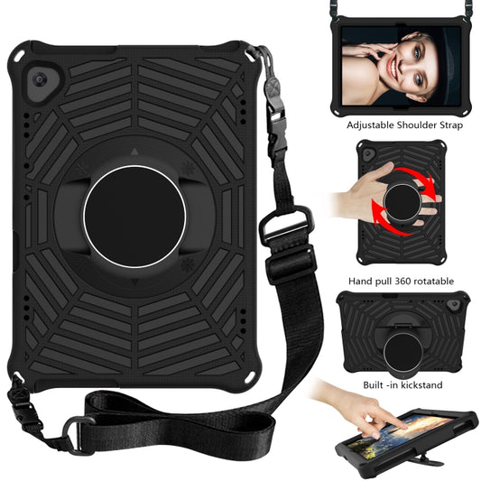 For Huawei MediaPad T5 Spider King EVA Protective Case with Adjustable Shoulder Strap & Holder(Black) by buy2fix