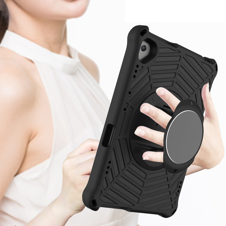 For Huawei MediaPad T5 Spider King EVA Protective Case with Adjustable Shoulder Strap & Holder(Black) by buy2fix