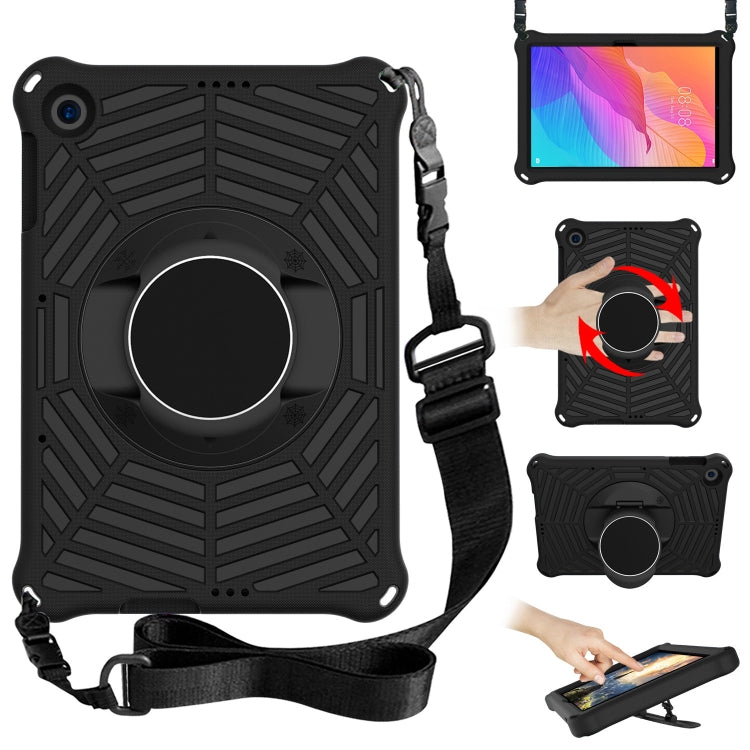 For Huawei MatePad T 10 / T 10s Spider King EVA Protective Case with Adjustable Shoulder Strap & Holder(Black) - Huawei by buy2fix | Online Shopping UK | buy2fix