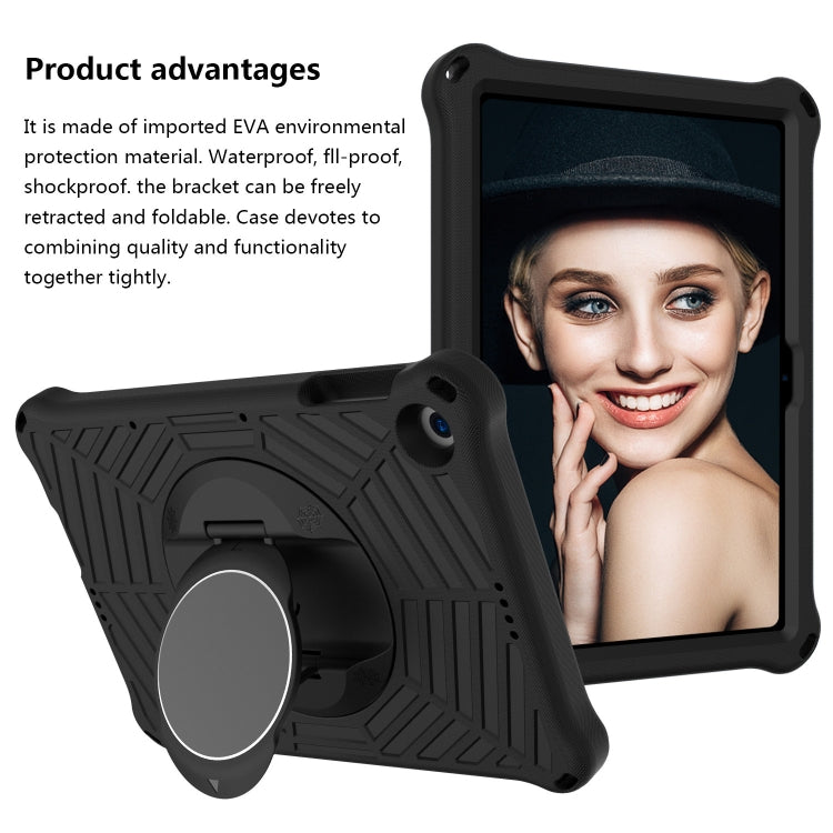 For Huawei MatePad T 10 / T 10s Spider King EVA Protective Case with Adjustable Shoulder Strap & Holder(Black) - Huawei by buy2fix | Online Shopping UK | buy2fix