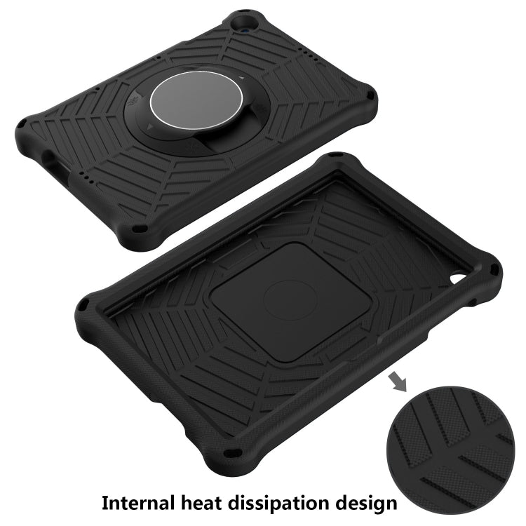 For Huawei MatePad T 10 / T 10s Spider King EVA Protective Case with Adjustable Shoulder Strap & Holder(Black) - Huawei by buy2fix | Online Shopping UK | buy2fix