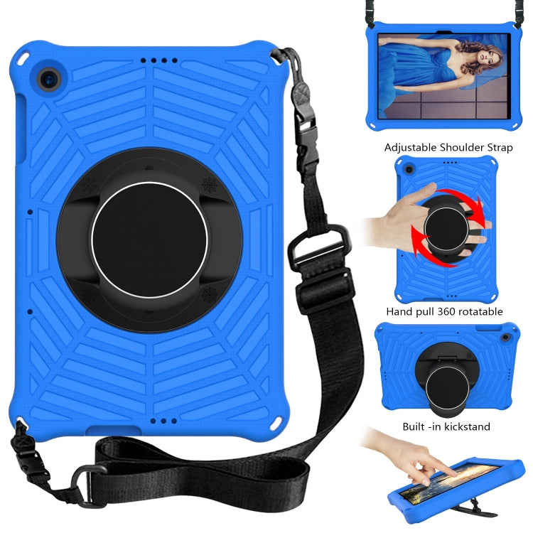 For Huawei MatePad T 10 / T 10s Spider King EVA Protective Case with Adjustable Shoulder Strap & Holder(Blue) - Huawei by buy2fix | Online Shopping UK | buy2fix