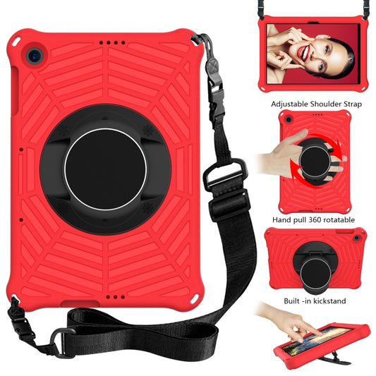 For Huawei MatePad T 10 / T 10s Spider King EVA Protective Case with Adjustable Shoulder Strap & Holder(Red) by buy2fix