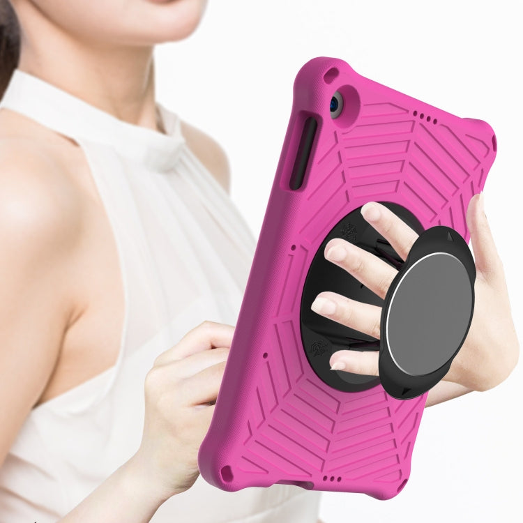 For Huawei MatePad T 10 / T 10s Spider King EVA Protective Case with Adjustable Shoulder Strap & Holder(Rose Red) - Huawei by buy2fix | Online Shopping UK | buy2fix