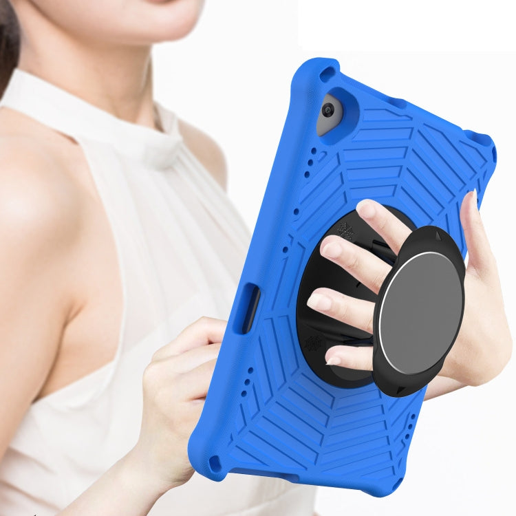 For Lenovo M10 FHD REL TB-X605FC / TB-X605LC Spider King EVA Protective Case with Adjustable Shoulder Strap & Holder(Blue) by buy2fix