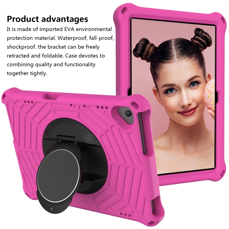 For Lenovo Tab M10 TB-X505F & TB-X605F / P10 TB-X705F Spider King EVA Protective Case with Adjustable Shoulder Strap & Holder(Rose Red) - Lenovo by buy2fix | Online Shopping UK | buy2fix