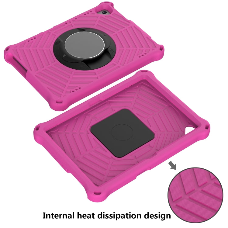 For Lenovo Tab M10 TB-X505F & TB-X605F / P10 TB-X705F Spider King EVA Protective Case with Adjustable Shoulder Strap & Holder(Rose Red) - Lenovo by buy2fix | Online Shopping UK | buy2fix