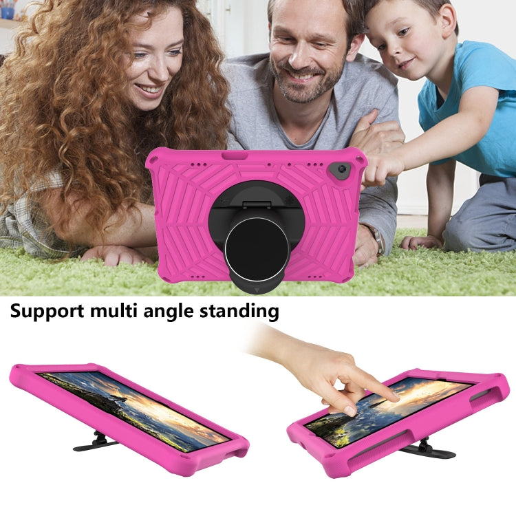 For Lenovo Tab M10 TB-X505F & TB-X605F / P10 TB-X705F Spider King EVA Protective Case with Adjustable Shoulder Strap & Holder(Rose Red) - Lenovo by buy2fix | Online Shopping UK | buy2fix