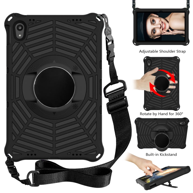 For Lenovo Tab P11 TB-J606F / XiaoXin Pad 11 Spider King EVA Protective Case with Adjustable Shoulder Strap & Holder(Black) - Lenovo by buy2fix | Online Shopping UK | buy2fix
