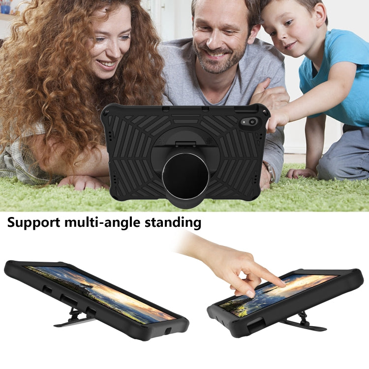 For Lenovo Tab P11 TB-J606F / XiaoXin Pad 11 Spider King EVA Protective Case with Adjustable Shoulder Strap & Holder(Black) - Lenovo by buy2fix | Online Shopping UK | buy2fix