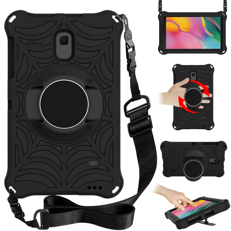For Samsung Galaxy Tab A 8.0 2018 SM-T387W / SM-T387V & Tab A 8.0 SM-T385 / T380 & Tab 4 T330 & Tab E 8.0 T377 Spider King EVA Protective Case with Adjustable Shoulder Strap & Holder(Black) - Other Galaxy Tab PC by buy2fix | Online Shopping UK | buy2fix