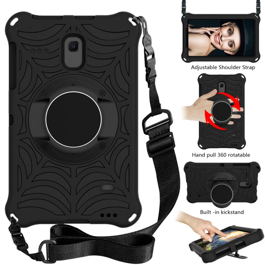For Samsung Galaxy Tab A 8.0 2018 SM-T387W / SM-T387V & Tab A 8.0 SM-T385 / T380 & Tab 4 T330 & Tab E 8.0 T377 Spider King EVA Protective Case with Adjustable Shoulder Strap & Holder(Black) by buy2fix