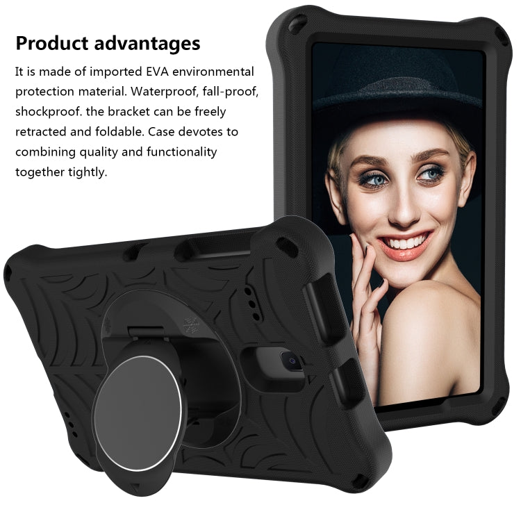 For Samsung Galaxy Tab A 8.0 2018 SM-T387W / SM-T387V & Tab A 8.0 SM-T385 / T380 & Tab 4 T330 & Tab E 8.0 T377 Spider King EVA Protective Case with Adjustable Shoulder Strap & Holder(Black) - Other Galaxy Tab PC by buy2fix | Online Shopping UK | buy2fix