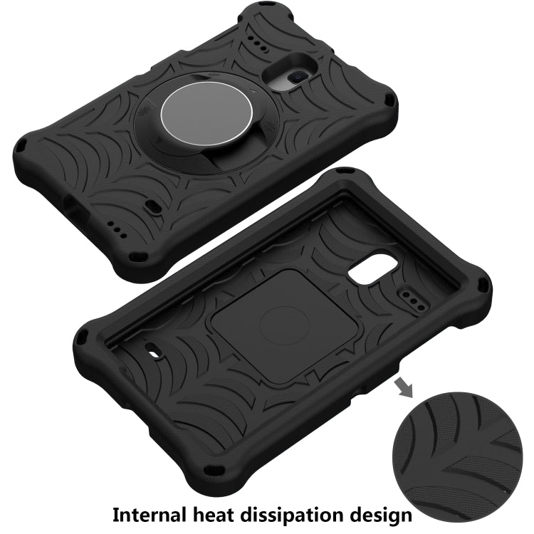 For Samsung Galaxy Tab A 8.0 2018 SM-T387W / SM-T387V & Tab A 8.0 SM-T385 / T380 & Tab 4 T330 & Tab E 8.0 T377 Spider King EVA Protective Case with Adjustable Shoulder Strap & Holder(Black) - Other Galaxy Tab PC by buy2fix | Online Shopping UK | buy2fix