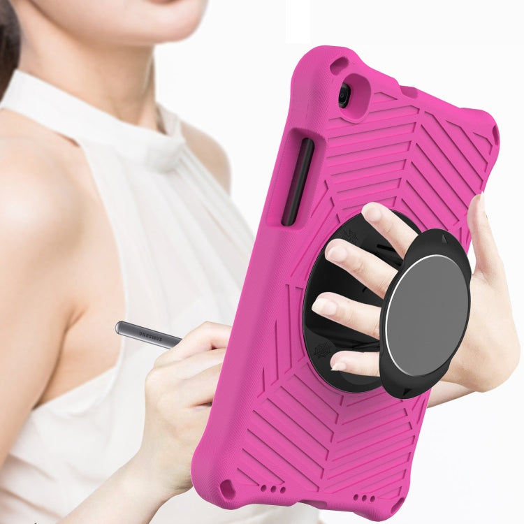 For Samsung Galaxy Tab A 8.0 2019 SM-T290 / SM-T295 Spider King EVA Protective Case with Adjustable Shoulder Strap & Holder(Rose Red) by buy2fix