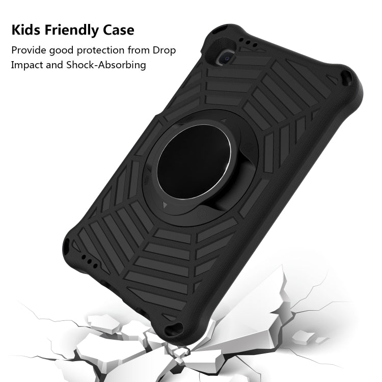 For Samsung Galaxy Tab A7 Lite 8.7 SM-T220 / SM-T225 Spider King EVA Protective Case with Adjustable Shoulder Strap & Holder(Black) - Tab A7 Lite T220 / T225 by buy2fix | Online Shopping UK | buy2fix