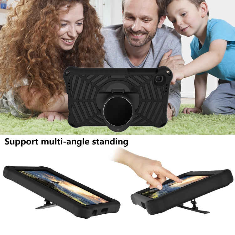 For Samsung Galaxy Tab A7 Lite 8.7 SM-T220 / SM-T225 Spider King EVA Protective Case with Adjustable Shoulder Strap & Holder(Black) - Tab A7 Lite T220 / T225 by buy2fix | Online Shopping UK | buy2fix
