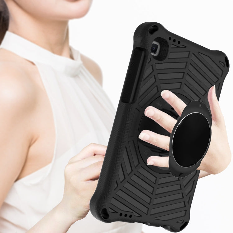 For Samsung Galaxy Tab A7 Lite 8.7 SM-T220 / SM-T225 Spider King EVA Protective Case with Adjustable Shoulder Strap & Holder(Black) - Tab A7 Lite T220 / T225 by buy2fix | Online Shopping UK | buy2fix