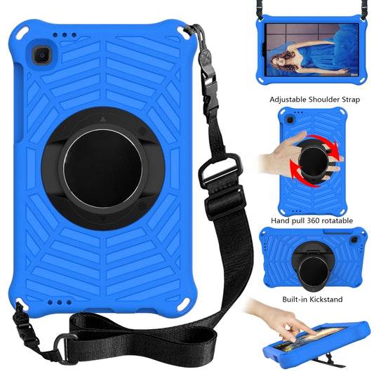 For Samsung Galaxy Tab A7 Lite 8.7 SM-T220 / SM-T225 Spider King EVA Protective Case with Adjustable Shoulder Strap & Holder(Blue) by buy2fix
