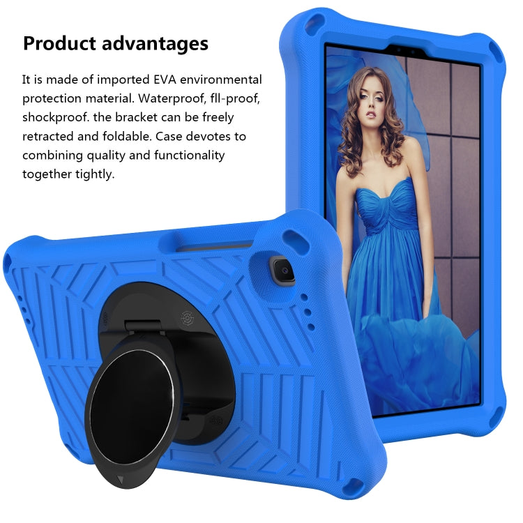For Samsung Galaxy Tab A7 Lite 8.7 SM-T220 / SM-T225 Spider King EVA Protective Case with Adjustable Shoulder Strap & Holder(Blue) - Tab A7 Lite T220 / T225 by buy2fix | Online Shopping UK | buy2fix