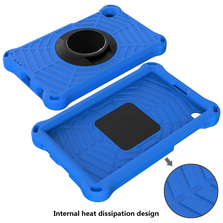For Samsung Galaxy Tab A7 Lite 8.7 SM-T220 / SM-T225 Spider King EVA Protective Case with Adjustable Shoulder Strap & Holder(Blue) - Tab A7 Lite T220 / T225 by buy2fix | Online Shopping UK | buy2fix