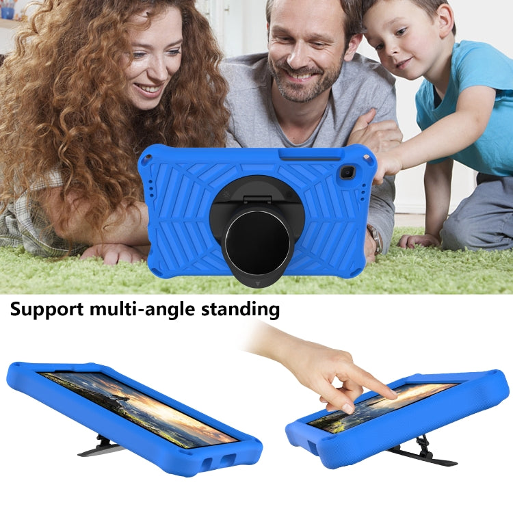 For Samsung Galaxy Tab A7 Lite 8.7 SM-T220 / SM-T225 Spider King EVA Protective Case with Adjustable Shoulder Strap & Holder(Blue) - Tab A7 Lite T220 / T225 by buy2fix | Online Shopping UK | buy2fix