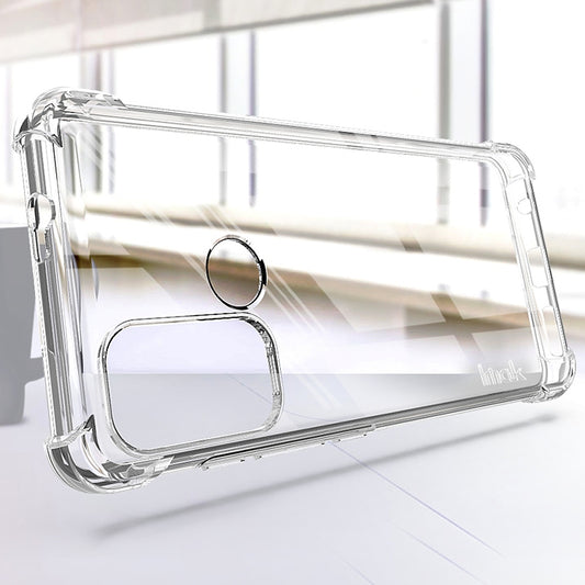 For Motorola Moto G40 Fusion / G60 IMAK All-inclusive Shockproof Airbag TPU Case with Screen Protector(Transparent) by imak
