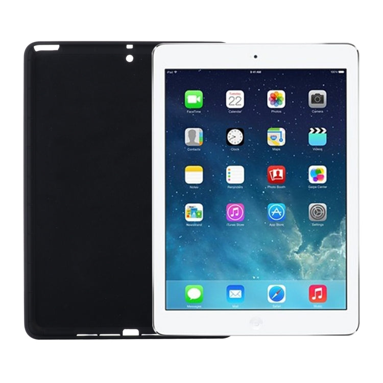 Solid Color Liquid Silicone Dropproof Full Coverage Protective Case For iPad Air / 9.7 2017 / 9.7 2018 / Pro 9.7(Black) - iPad 9.7 (2018) & (2017) Cases by buy2fix | Online Shopping UK | buy2fix