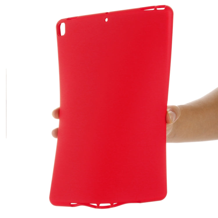 Solid Color Liquid Silicone Dropproof Full Coverage Protective Case For iPad 10.2 2019 / 10.2 2020 / 10.2 2021 / Pro 10.5 2017 / Air 10.5 2019(Red) by buy2fix