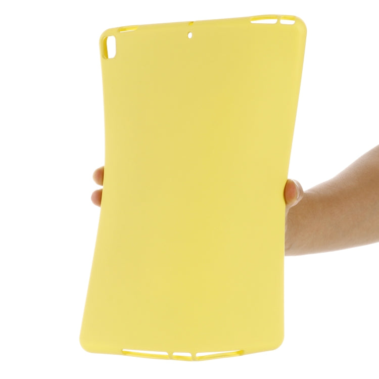 Solid Color Liquid Silicone Dropproof Full Coverage Protective Case For iPad 10.2 2019 / 10.2 2020 / 10.2 2021 / Pro 10.5 2017 / Air 10.5 2019(Yellow) by buy2fix