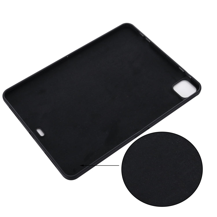 For iPad Pro 11 2018 / 2020 Solid Color Liquid Silicone Dropproof Full Coverage Protective Tablet Case(Black) - iPad Pro 11 (2020) Cases by buy2fix | Online Shopping UK | buy2fix