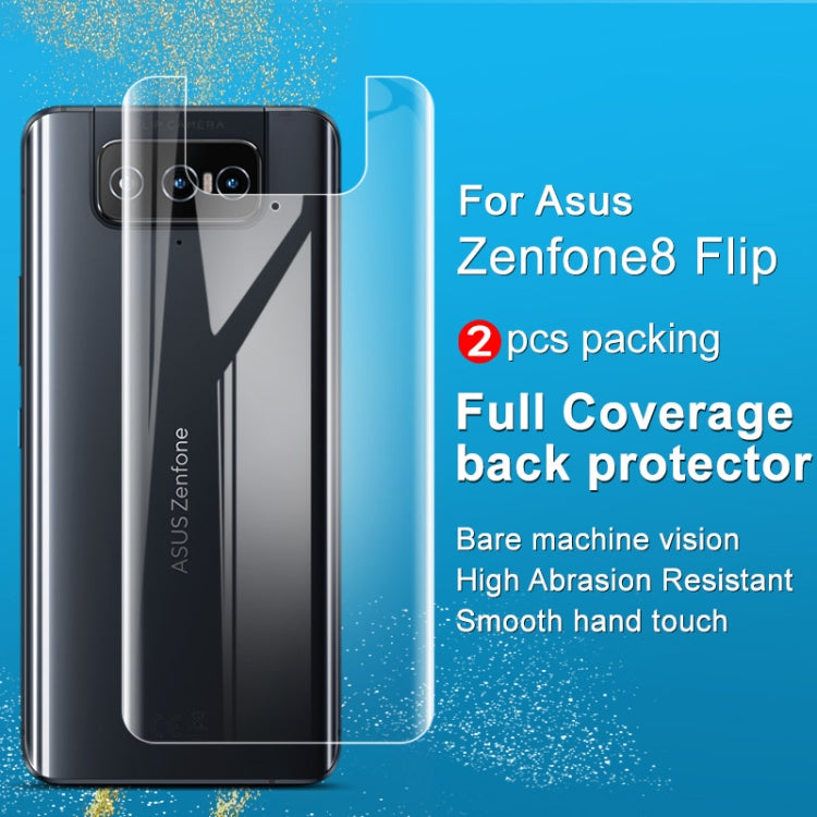 For Asus Zenfone 8 Flip 2 PCS IMAK 0.15mm Curved Full Screen Protector Hydrogel Film Back Protector - ASUS Tempered Glass by imak | Online Shopping UK | buy2fix