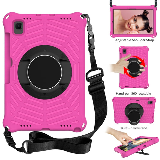Spider King EVA Protective Case with Adjustable Shoulder Strap & Holder & Pen Slot For Samsung Galaxy Tab A7 10.4 2020 SM-T500 / SM-T505(Rose Red) by buy2fix