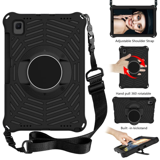 Spider King EVA Protective Case with Adjustable Shoulder Strap & Holder & Pen Slot For Samsung Galaxy Tab S6 Lite SM-P610 / SM-P615 / Tab A7 10.4 T500 / T860 / T720(Black) by buy2fix