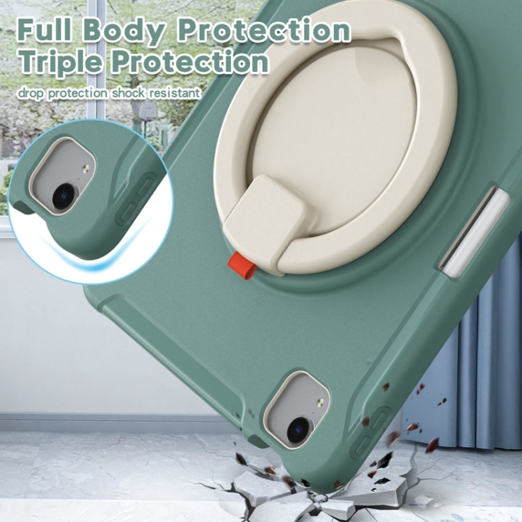 Shockproof TPU + PC Tablet Case with 360 Degree Rotation Grip Holder & Pen Slot For iPad Air 4 10.9 / Pro 11 2022 / 2021 / 2020 / 2018(Emmerald Green) - iPad Pro 11 (2022/2021) Cases by buy2fix | Online Shopping UK | buy2fix